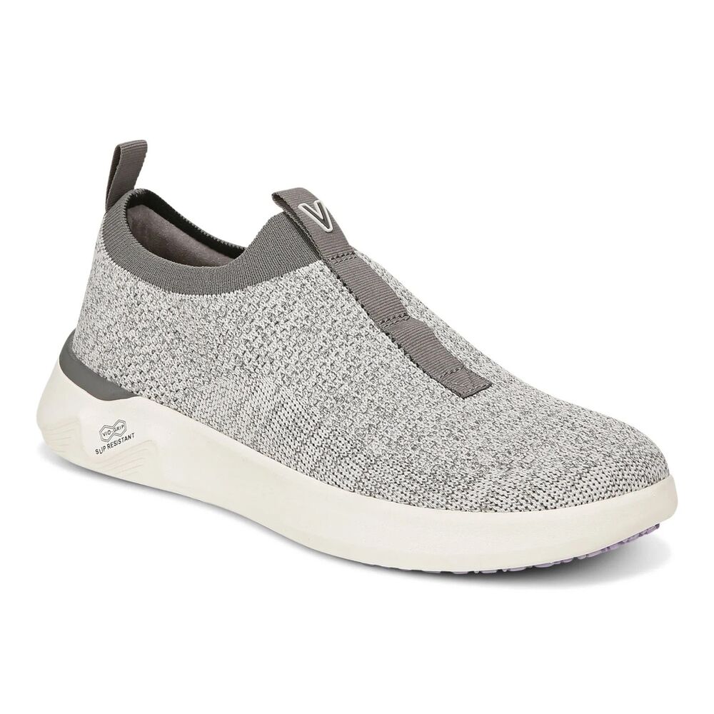 Vionic Escapade Advance Slip On Knit Sneaker Sz 9 in Vapor Gray - Picture 2 of 9